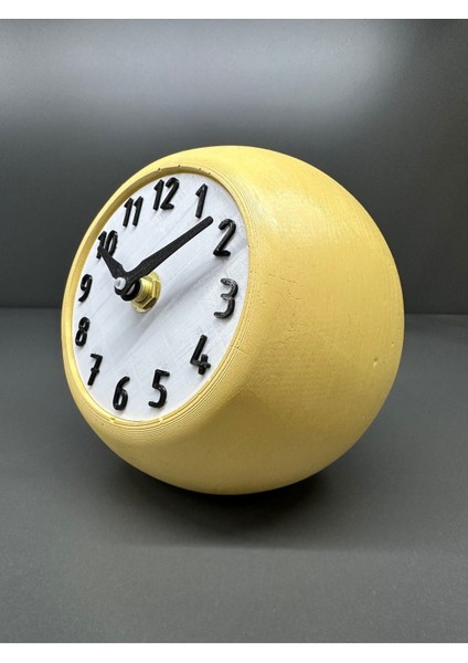 Sarı Beton Masa Saati, Sessiz Mekanizmalı, Modern ve Şık Tasarım modelleri