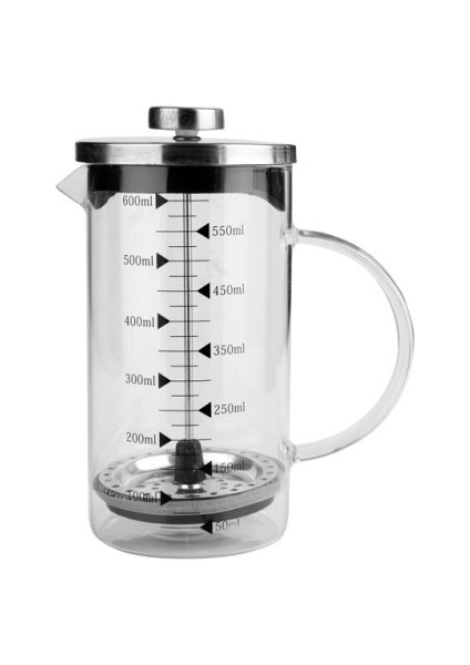 600 ml Cam French Press Kahve Demleme Makinesi