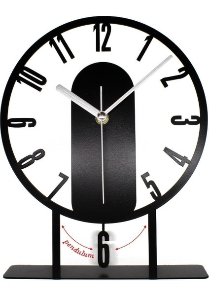 Şık 22x27 cm metal sarkaçlı masa saati, modern tasarım ve zarif görünüm modelleri