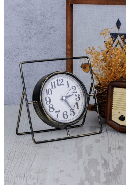 Şık Metal Masa Saati, Modern Zaman Göstergesi, Siyah ve Altın Renk Seçenekleri