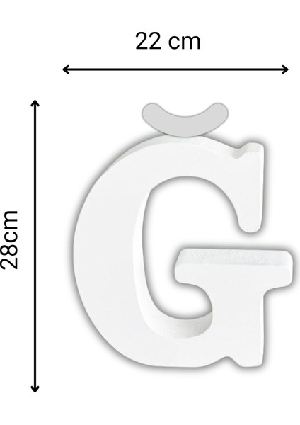 Strafor Ğ Harfi 28 cm