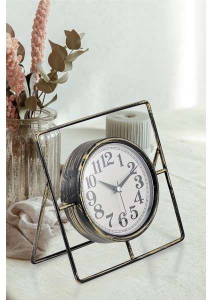 Şık Metal Masa Saati, Modern Zaman Göstergesi, Siyah ve Altın Renk Seçenekleri fiyatları