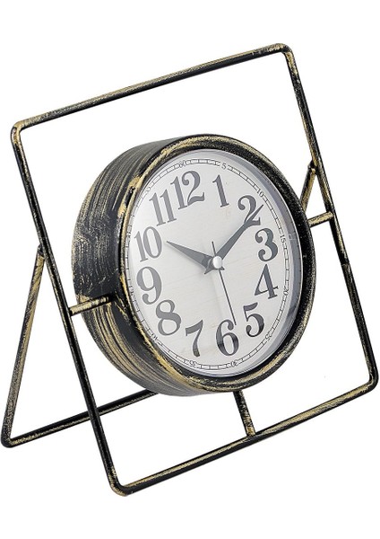 Şık Metal Masa Saati, Modern Zaman Göstergesi, Siyah ve Altın Renk Seçenekleri fırsatları