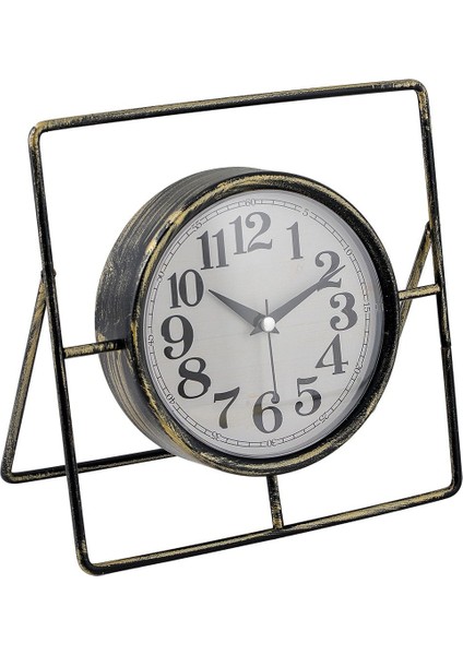 Şık Metal Masa Saati, Modern Zaman Göstergesi, Siyah ve Altın Renk Seçenekleri indirimleri