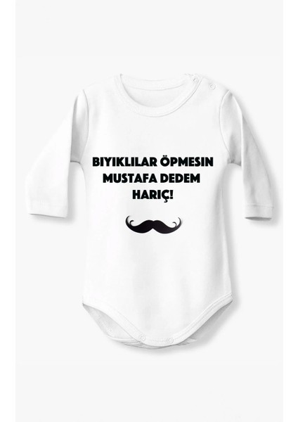 Dedenin Hediyesi Bebeğe Isim Baskılı Pamuklu Zıbın