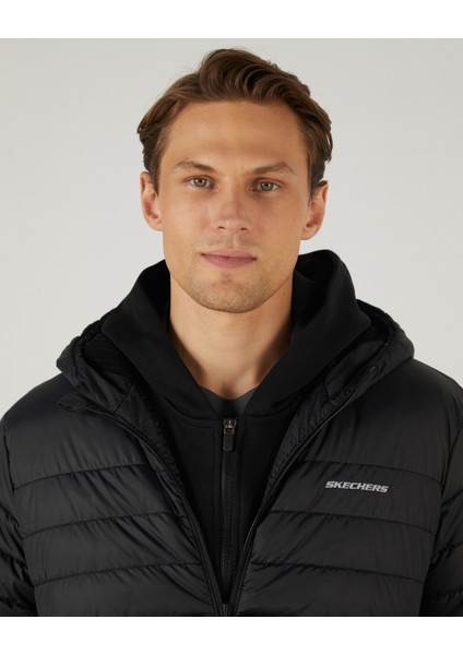 M Outerwear Polar Lining Padded Jacket Erkek Siyah Mont S242095-001
