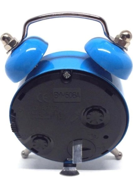 Metal beyaz mini masaüstü analog saat, şık ve fonksiyonel dekorasyon parçası