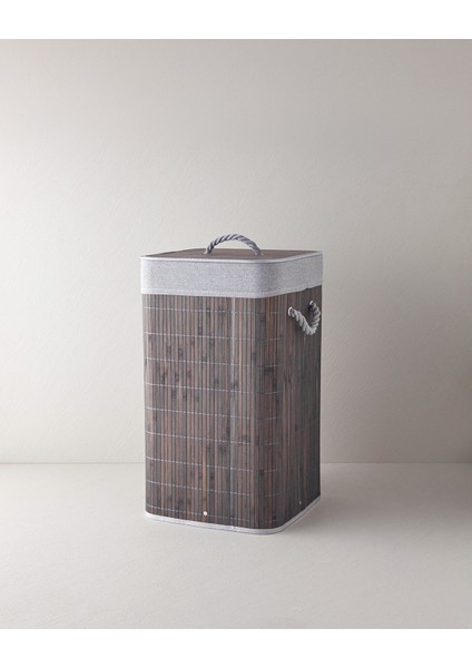 Selina Bambu Çamaşır Sepeti 35X35X60 cm Antrasit fiyatları