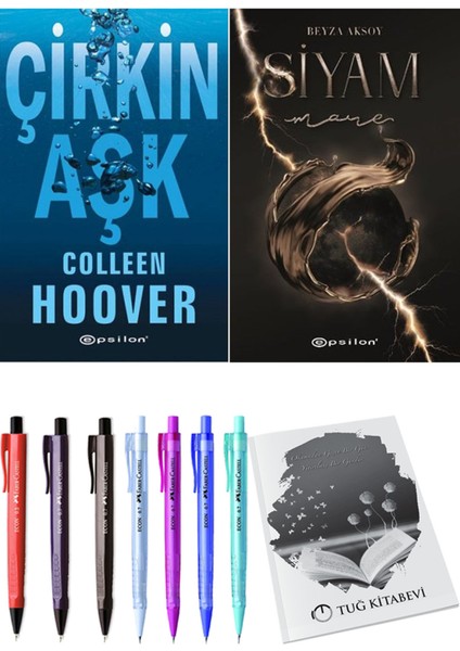 Siyam 4 Mare ve Epsilon Yayınevi Çirkin Aşk Colleen Hoover 2li Set