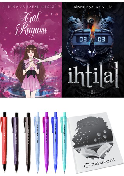 İhtilal 2 Zede ve Dokuz Yayınları Gül Kuyusu 1 Binnur Şafak Nigiz 2li Set