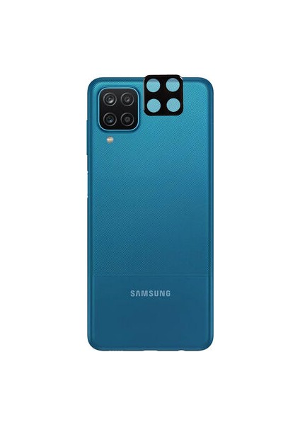 Samsung Galaxy A12 Uyumlu Kamerayı Tam Kaplayan 3D Kamera Koruyucu Cam