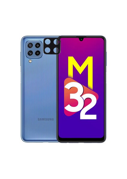 Samsung Galaxy M32 Uyumlu Kamerayı Tam Kaplayan 3D Kamera Koruyucu Cam