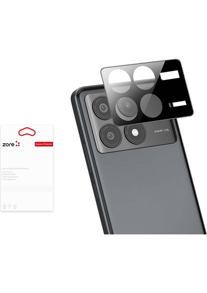 Poco X5 Kamera Koruyucu 3d Kamera Camı