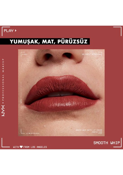 Nyx Professional Makeup Smooth Whip Kremsi Likit Mat Ruj - Parfait