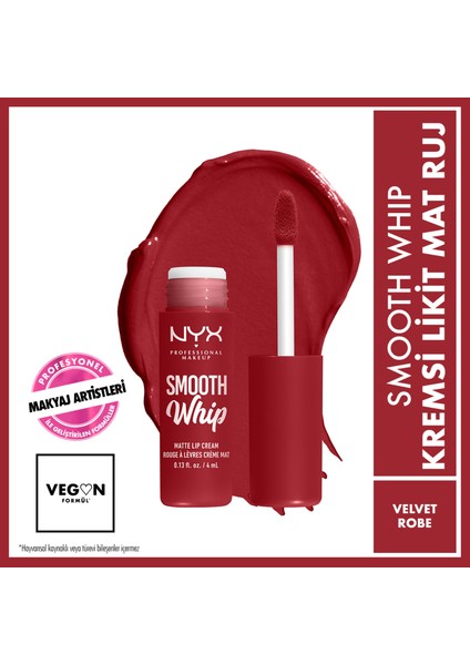 Smooth Whip Kremsi Likit Mat Ruj - Velvet Robe