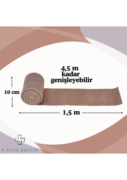 Elastik Bandaj 10 cm Yüksek Kalite Süper Tıbbi Elastik Bandaj