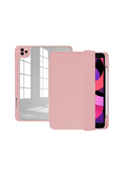 Apple iPad Pro 11 2020 (2.nesil) Kılıf Nort Arkası Şeffaf Standlı Kılıf