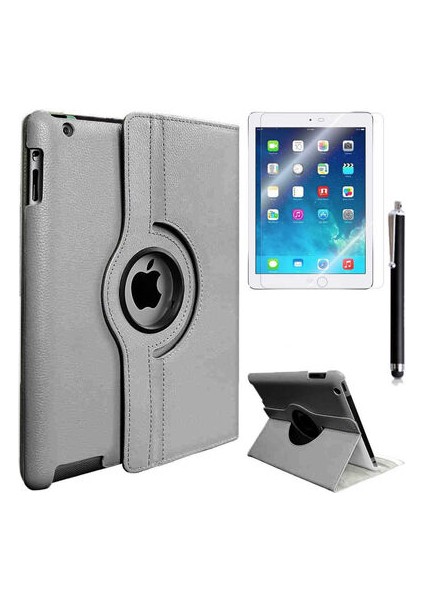 Apple iPad 2 3 4 360 Derece Dönebilen Standlı Tablet Kılıfı