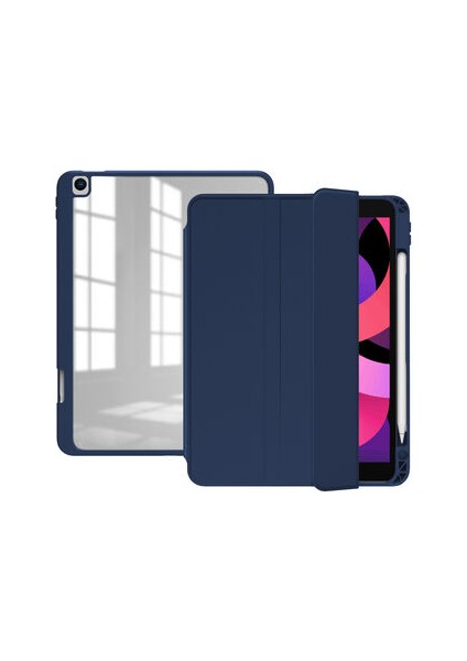 Apple iPad Pro 10.5 (7.nesil) Kılıf Nort Arkası Şeffaf Standlı Kılıf