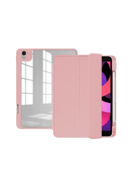 Apple iPad Pro 12.9 2018 (3.nesil) Arkası Şeffaf Standlı Nort Premium Kılıf