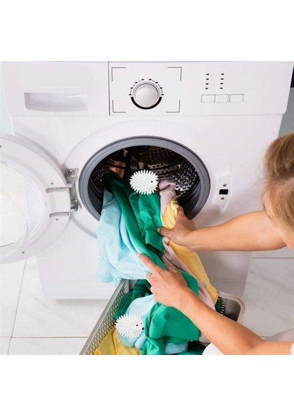 2&apos;li Kirpi Model Tüy Toplayıcı Kırışık Önleyici Çamaşır Kurutma Topu (4738)
