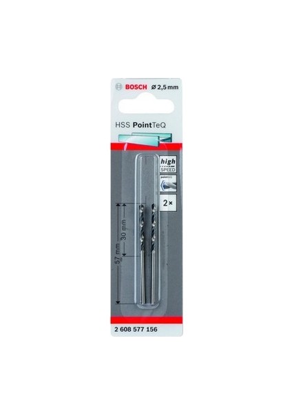 Hss Pointteq Metal Matkap Ucu 2,5 mm 2'Lİ