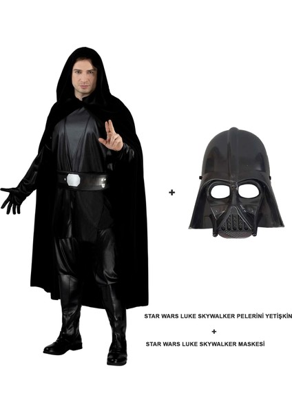 Star Wars Luke Skywalker Pelerini Yetişkin ve Maskesi (4738)