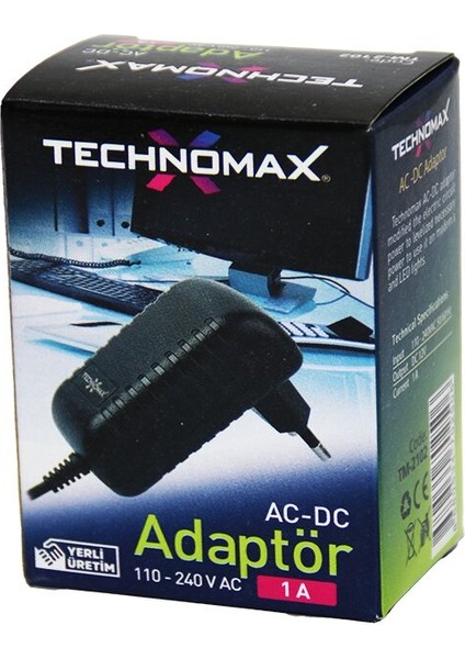 Adaptör 1A - 110-240VAC - 12VDC (4738)