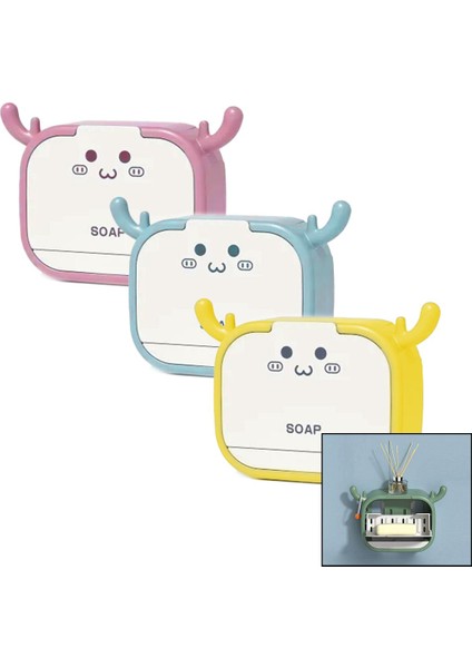 Aç Kapa - Figürlü Sabunluk Kutusu - Askılık (4738)
