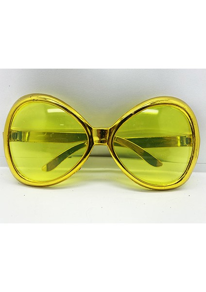 Yeşilçam Temalı Parti Gözlüğü Gold Renk 7X16 cm (4738)