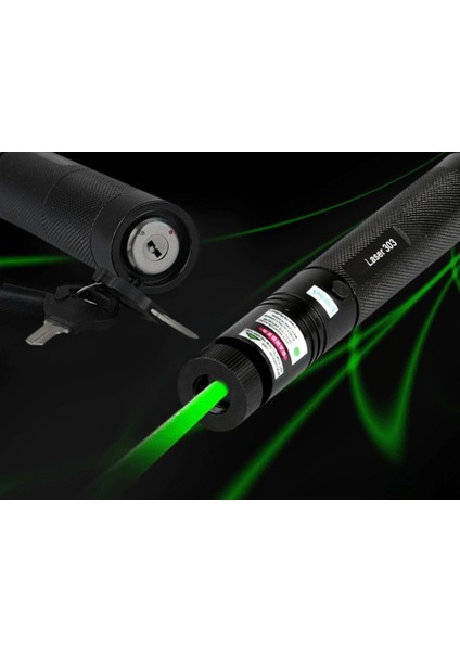 Yeşil Şarjlı Lazer Pointer 1000MW (Yakıcı) (4738)