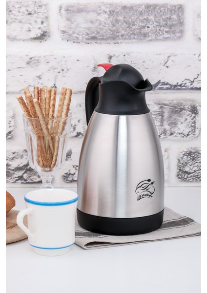 CKR-2031 1.5lt Çelik Termos Inox Serıes (4738)