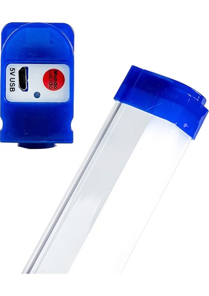 BK-300 Mıknatıslı Şarjlı Solar Lamba 32 cm (2 Parça Halinde Paneli Unutma) (4738)