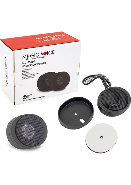Magıcvoıce MV-31460 900W Peak Power RMS:350W Dome Oto Tweeter (4738)