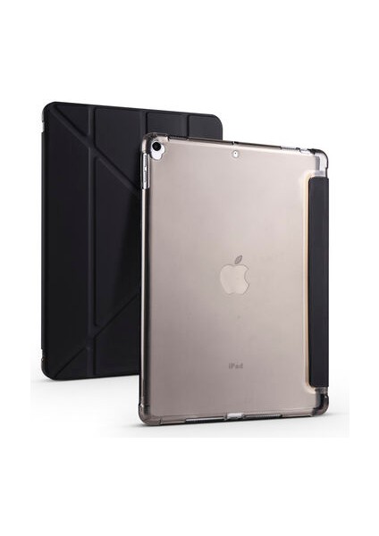 Apple iPad Pro 10.5 (7.nesil) Kılıf Zore Tri Folding Kalem Bölmeli Standlı Kılıf