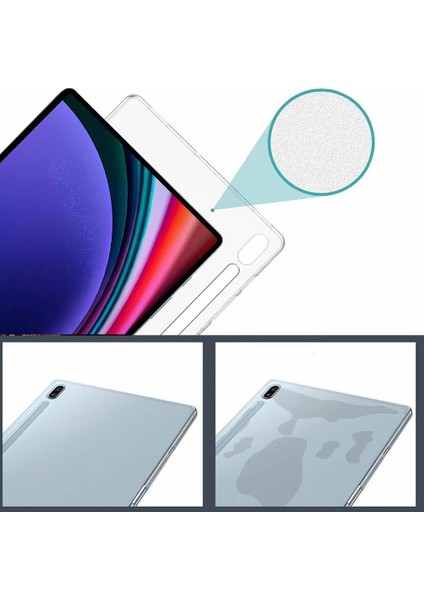 Galaxy Tab S6 Lite P610 Esnek Yapılı Siyah Süper Silikon Kılıf