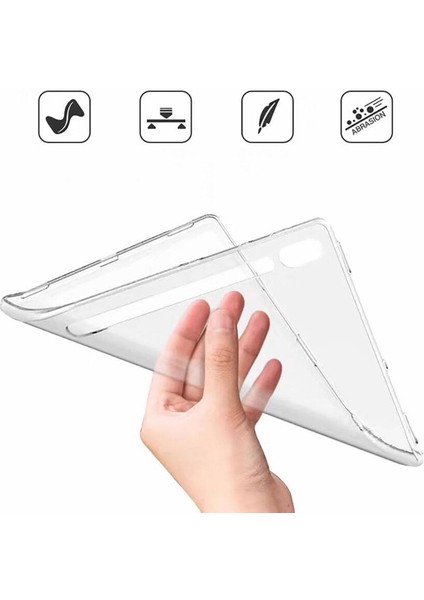 Galaxy Tab S6 Lite P610 Esnek Yapılı Siyah Süper Silikon Kılıf