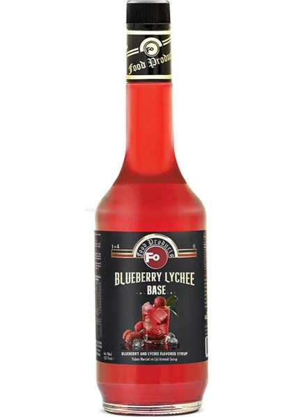 Yaban Mersini ve Liçi Aromalı Şurup - Blueberry Lychee Base 700 ml