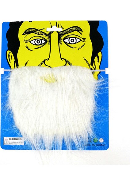 Beyaz Renk Takma Sakal Bıyık Takımı - Ithal (4738)