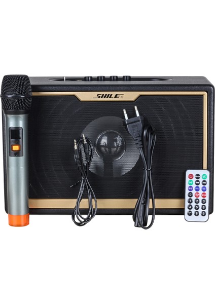 Sd-1 El Mikrofonlu Kumandalı Usb+Sd+Bt Seyyar Portatif Anfi (4738)