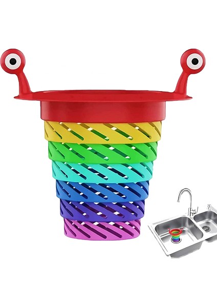 Renkli Mutfak Lavabo Süzgeci (4738)