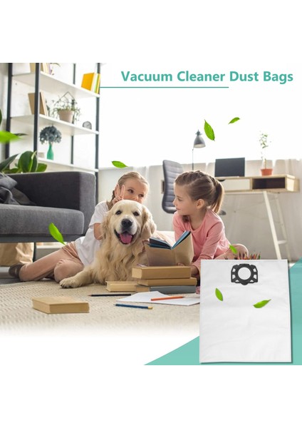 6 Adet Toz Torbası Temizleme Torbası Değiştirmeleri Karcher Mv4 Mv5 Mv6 Wd4 Wd5 Wd6 Elektrikli Süpürge Çantası Aksesuarları (Yurt Dışından)