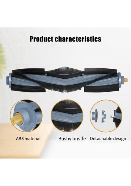 Ecovacs X1S Pro Deebot Elektrikli Süpürge Yedek Aksesuarları Ana Yan Fırça Hepa Filtre Paspas Bezi Toz Torbası (Yurt Dışından)