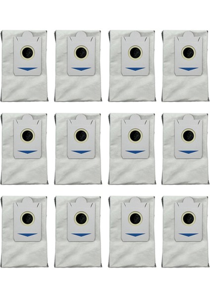 Ecovacs Deebot X2 / X2 Pro Robot Süpürge Parçaları Için 12 Adet Toz Torbası Aktif Karbon Sterilizasyon Çöp Torbası (Yurt Dışından)