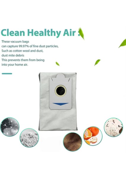 Ecovacs Deebot X2 / X2 Pro Robot Süpürge Parçaları Için 12 Adet Toz Torbası Aktif Karbon Sterilizasyon Çöp Torbası (Yurt Dışından) fırsatları