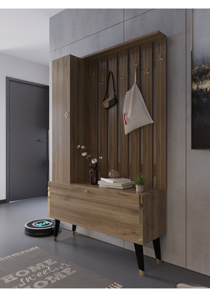 Festival Portmanto - Ayakkabılık P1001-2 Gold Ceviz Minifiks Bağlantılı fiyatları