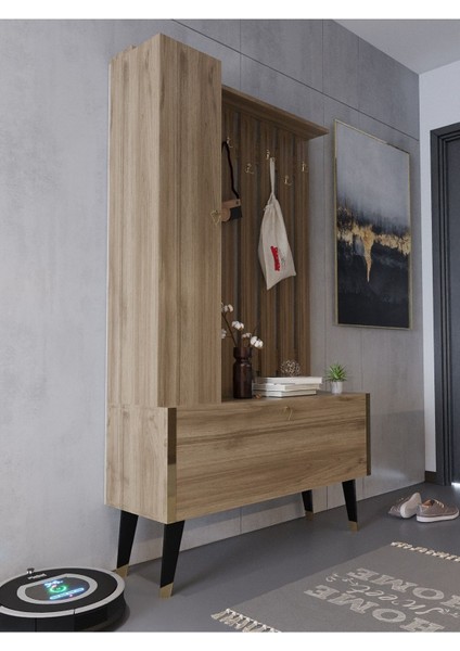 Festival Portmanto - Ayakkabılık P1001-2 Gold Ceviz Minifiks Bağlantılı modelleri
