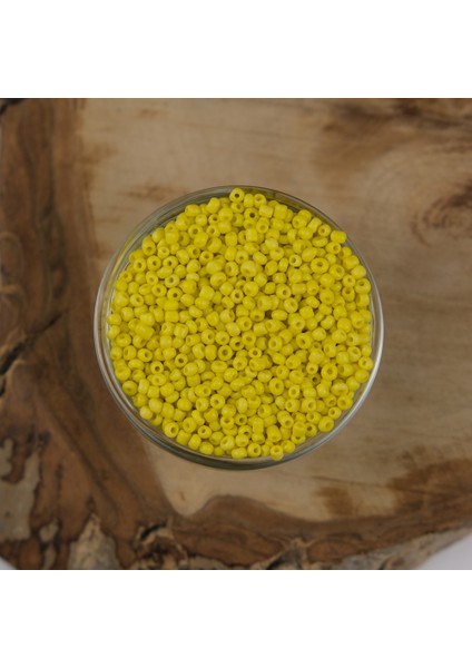 Abc Kum Boncuk Sarı 3 mm 500 Gram 8/0 - 42