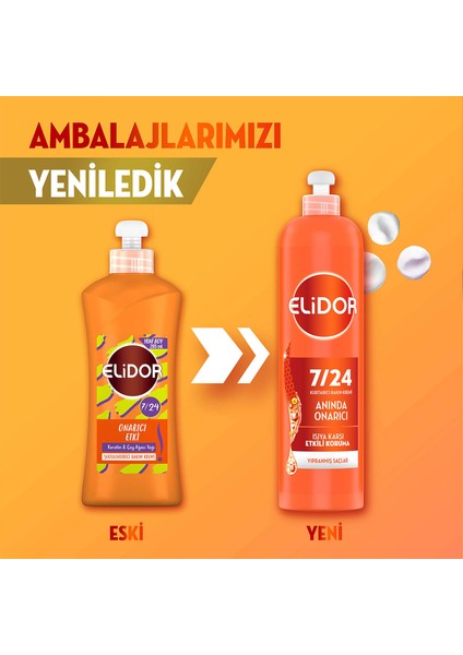 7/24 Kurtarıcı Saç Bakım Kremi Anında Onarıcı Yıpranmış Saçlar 240 ml