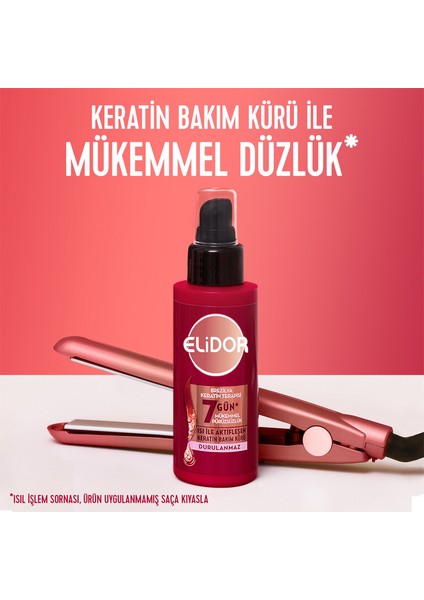 Isı İle Aktifleşen Keratin Bakım Kürü Brezilya Keratin Terapisi Hidrolize Keratin Marula Yağı E Vitamini 90 ml